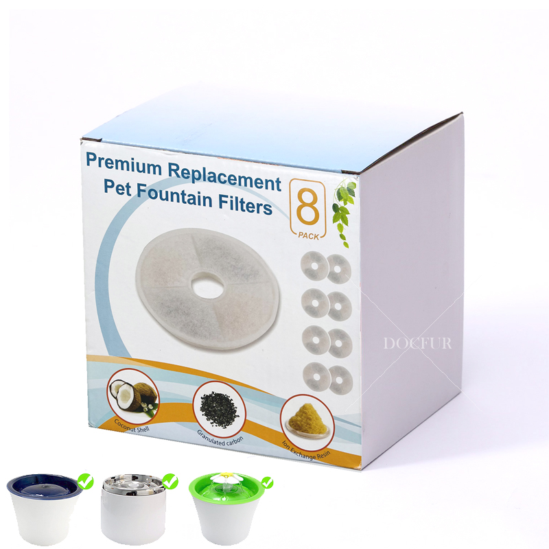 Cat Water Fountain Filter - 6/8 Pack Cat Fountain sostituzione filtro