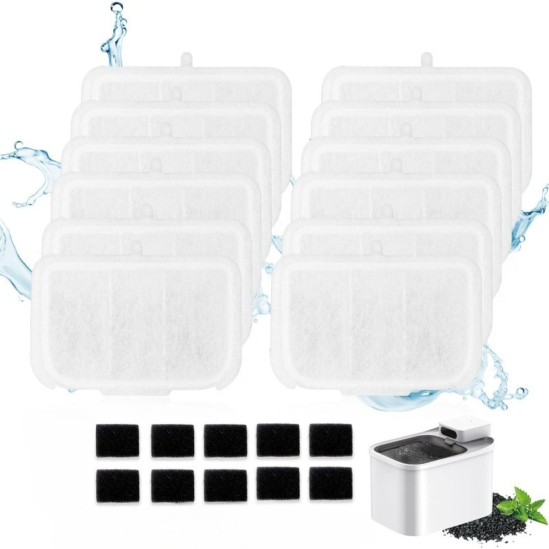 Cat Water Fountain Filter - 12 filtri per fontanella per gatti