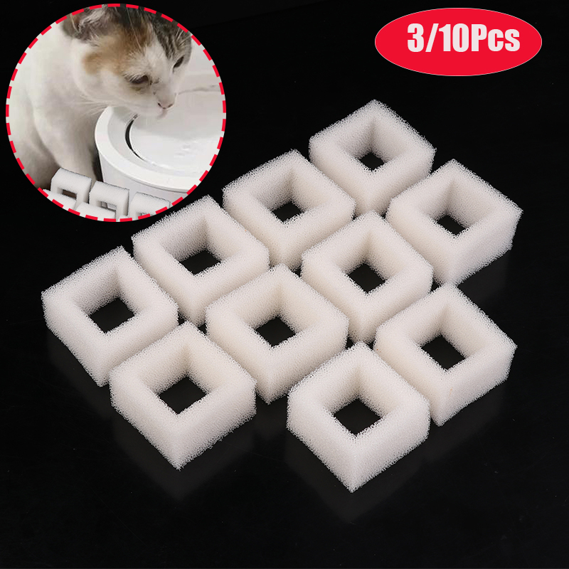 Cat Water Fountain Filter - 3/10 pezzi filtri in schiuma per
