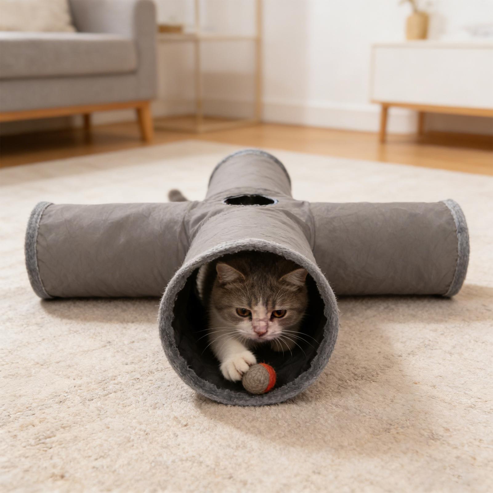 Interactive Cat Toy - Tunnel per gatti da interno Labirinto