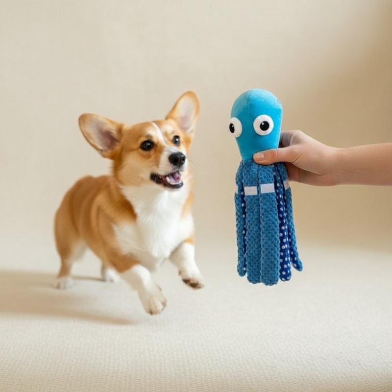 Interactive Cat Toy - Giocattolo Sonoro a Forma di Polpo